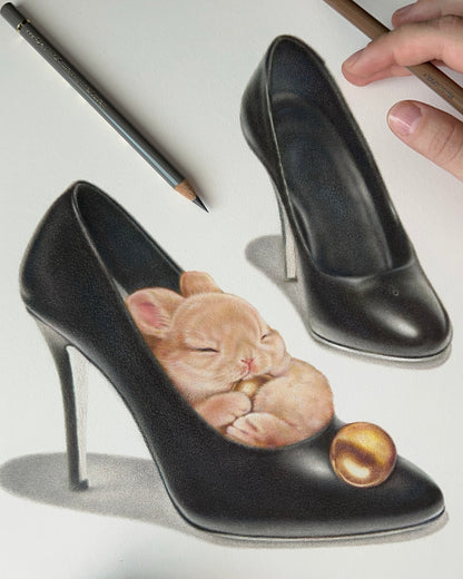 "Golden ball bunny" original